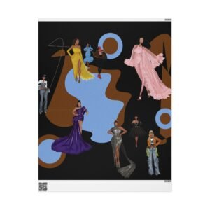 Fashion Files Wrapping Papers | Glamour Pattern Gift Wrap