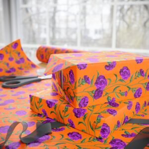 Nicole’s Garden Wrapping Paper | Orange