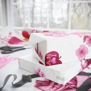 Pink Harlem Bloom Wrapping Paper | Gift Wrap Roll