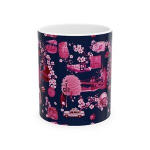 Pink Harlem Bloom Pattern Mug