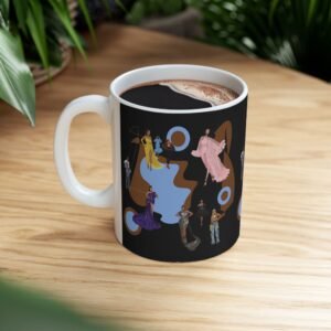 Fashion Files Black Illustration Mug