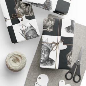 Black and White Hip Hop Icon Wrapping Paper